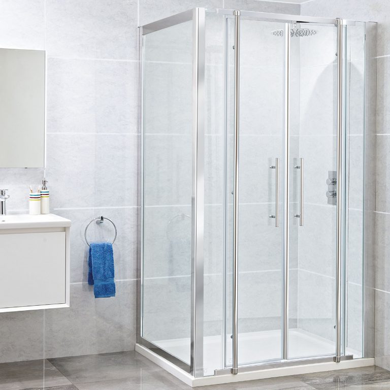 Twin shower rails