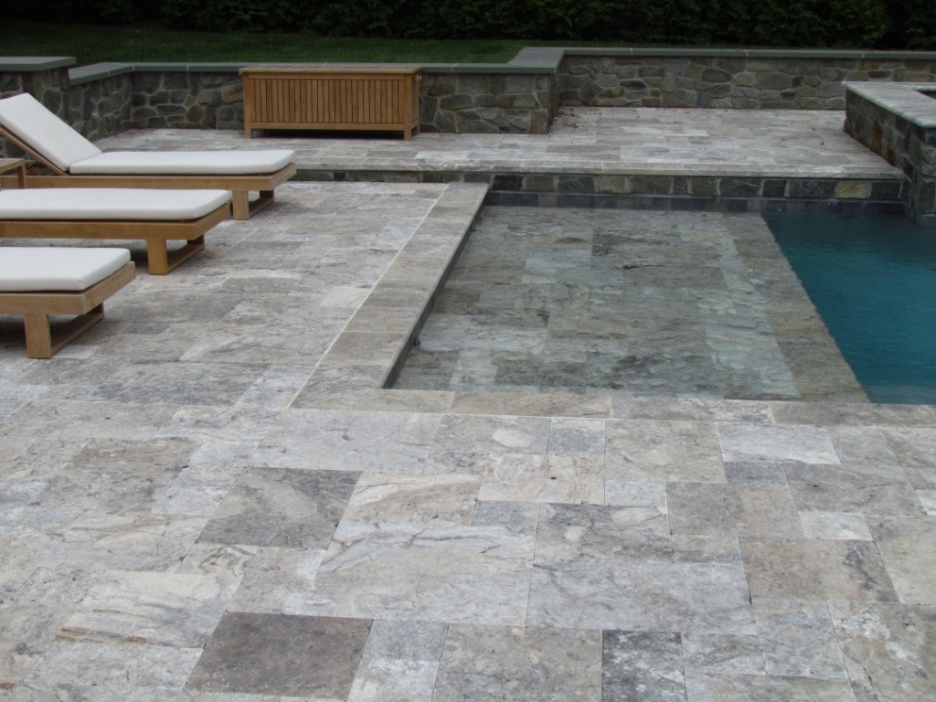Travertine pavers